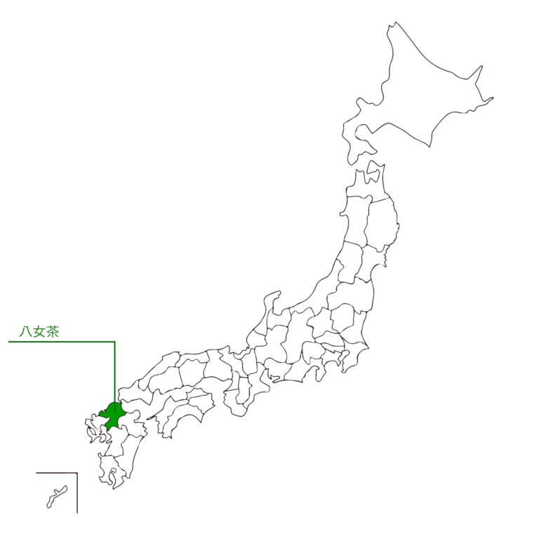 Yame Cha map image